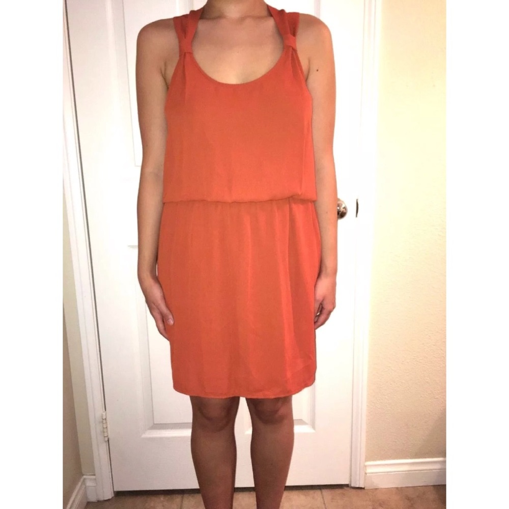 NEW Bar III Macy’s Rust Racerback Dress